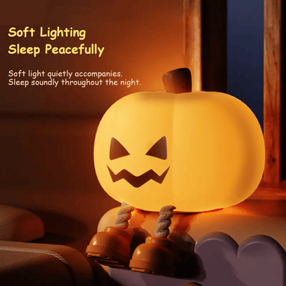 👻🚪🍬Halloween Pumpkin Night Light - Mini Rechargeable LED Touch Lamp
