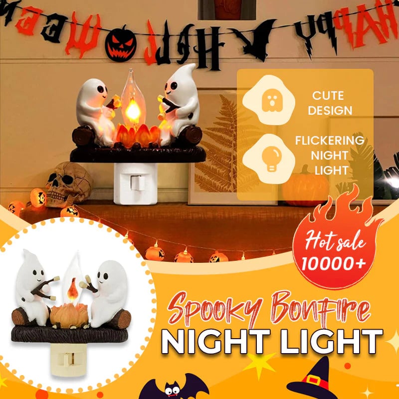 🎃⚡️FLASH SALE 49% OFF - 2025 Ghost Campfire Flickering Nightlight👻