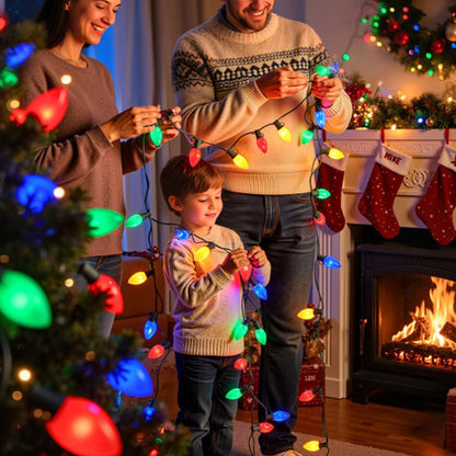 Classic Christmas Bulb Light String