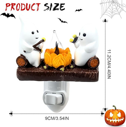 🎃⚡️FLASH SALE 49% OFF - 2025 Ghost Campfire Flickering Nightlight👻