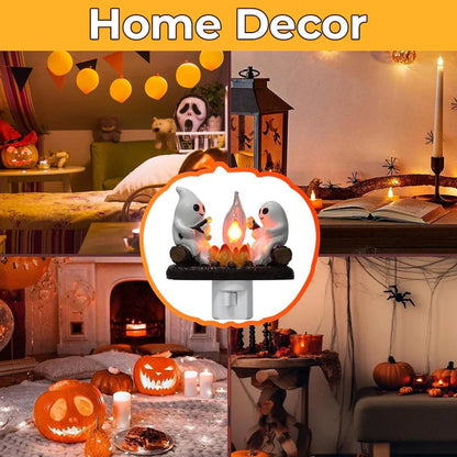 🎃⚡️FLASH SALE 49% OFF - 2025 Ghost Campfire Flickering Nightlight👻