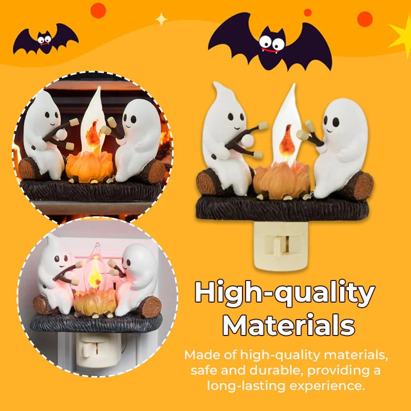 🎃⚡️FLASH SALE 49% OFF - 2025 Ghost Campfire Flickering Nightlight👻