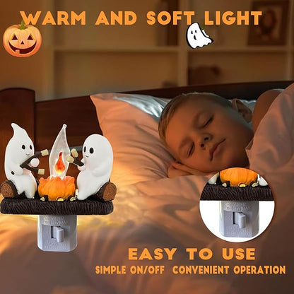 🎃⚡️FLASH SALE 49% OFF - 2025 Ghost Campfire Flickering Nightlight👻