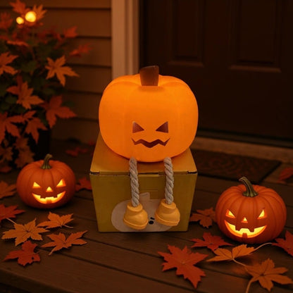 👻🚪🍬Halloween Pumpkin Night Light - Mini Rechargeable LED Touch Lamp