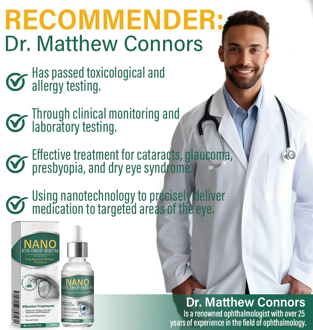 Nano Eye Drops Serum ✅FDA Approved(Suitable for presbyopia, dry eye syndrome, glaucoma, and cataracts) ☘️☘️
